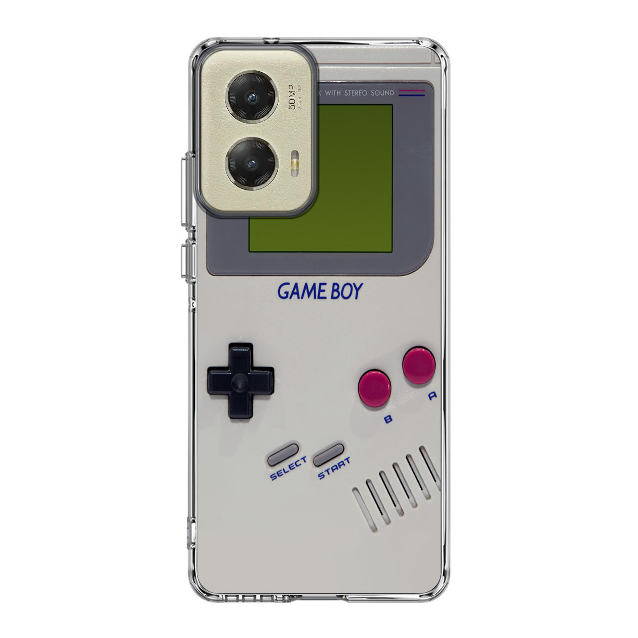Game Boy Grey Model Motorola Moto G Stylus 5G 2024 Case