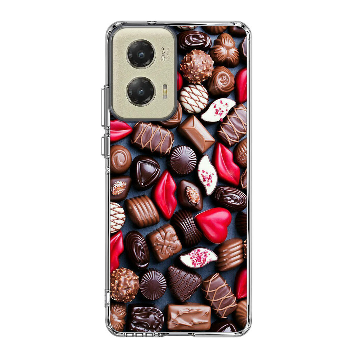 I Love Choco Pattern Motorola Moto G Stylus 5G 2024 Case