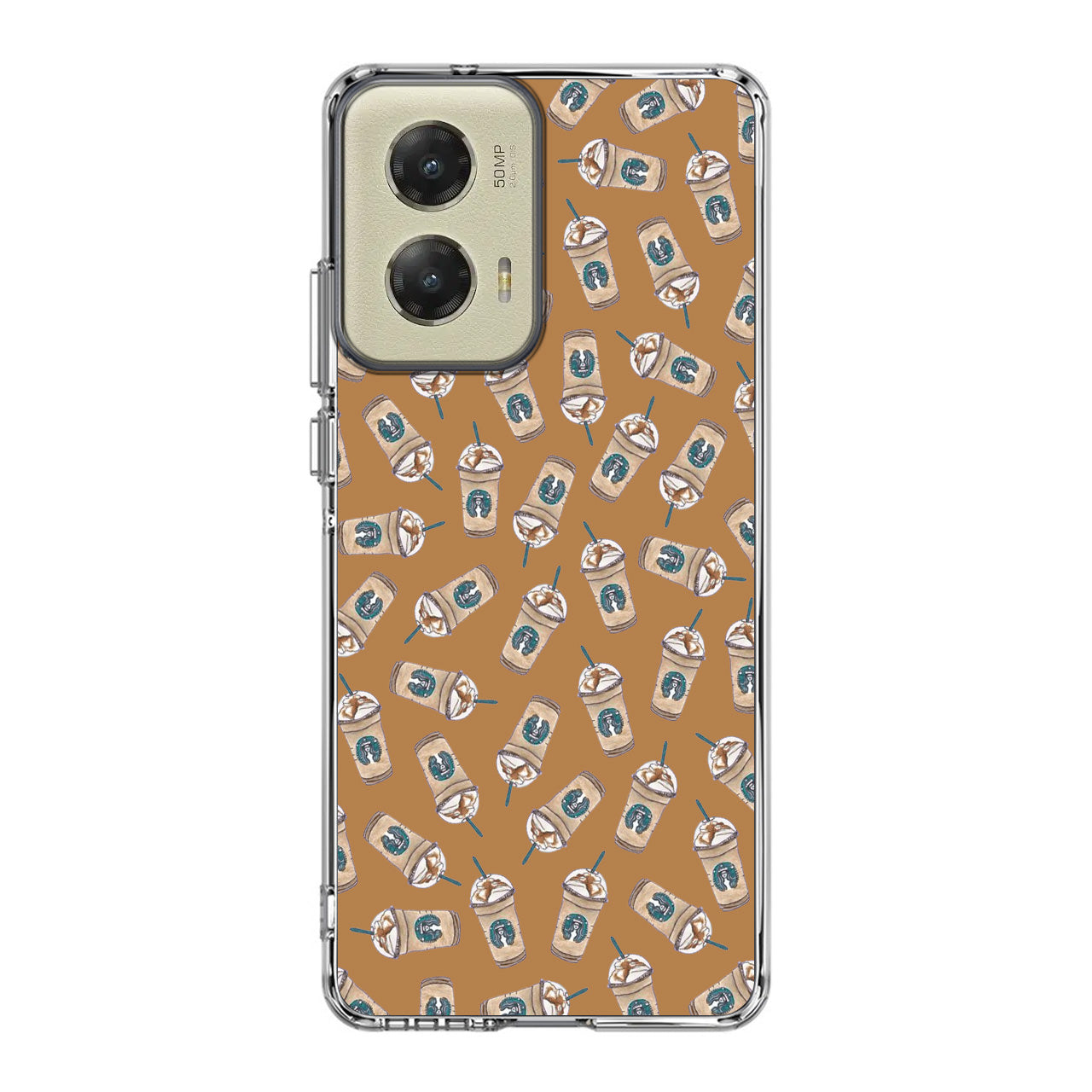 Iced Cappuccinos Lover Pattern Motorola Moto G Stylus 5G 2024 Case