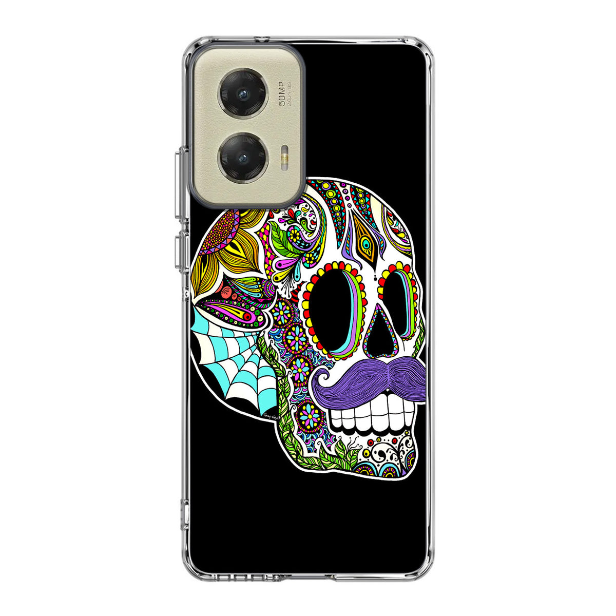 Mustache Sugar Skull Motorola Moto G Stylus 5G 2024 Case