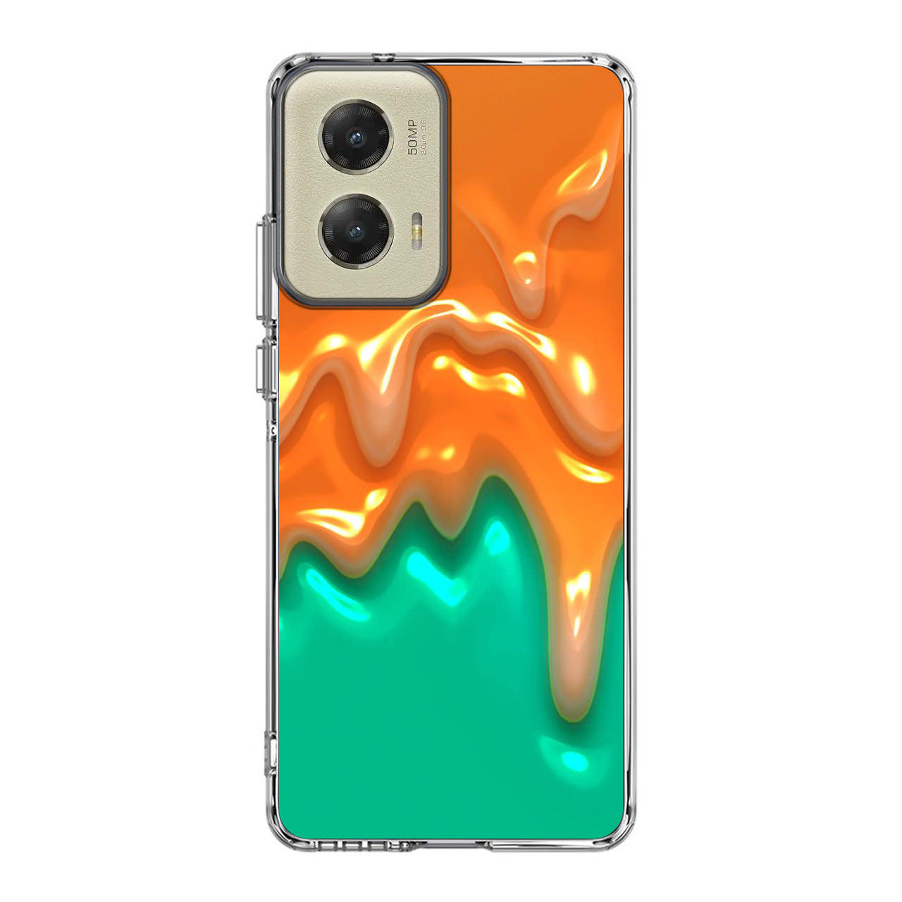 Orange Paint Dripping Motorola Moto G Stylus 5G 2024 Case