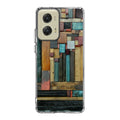 Painted Abstract Wood Sculptures Motorola Moto G Stylus 5G 2024 Case