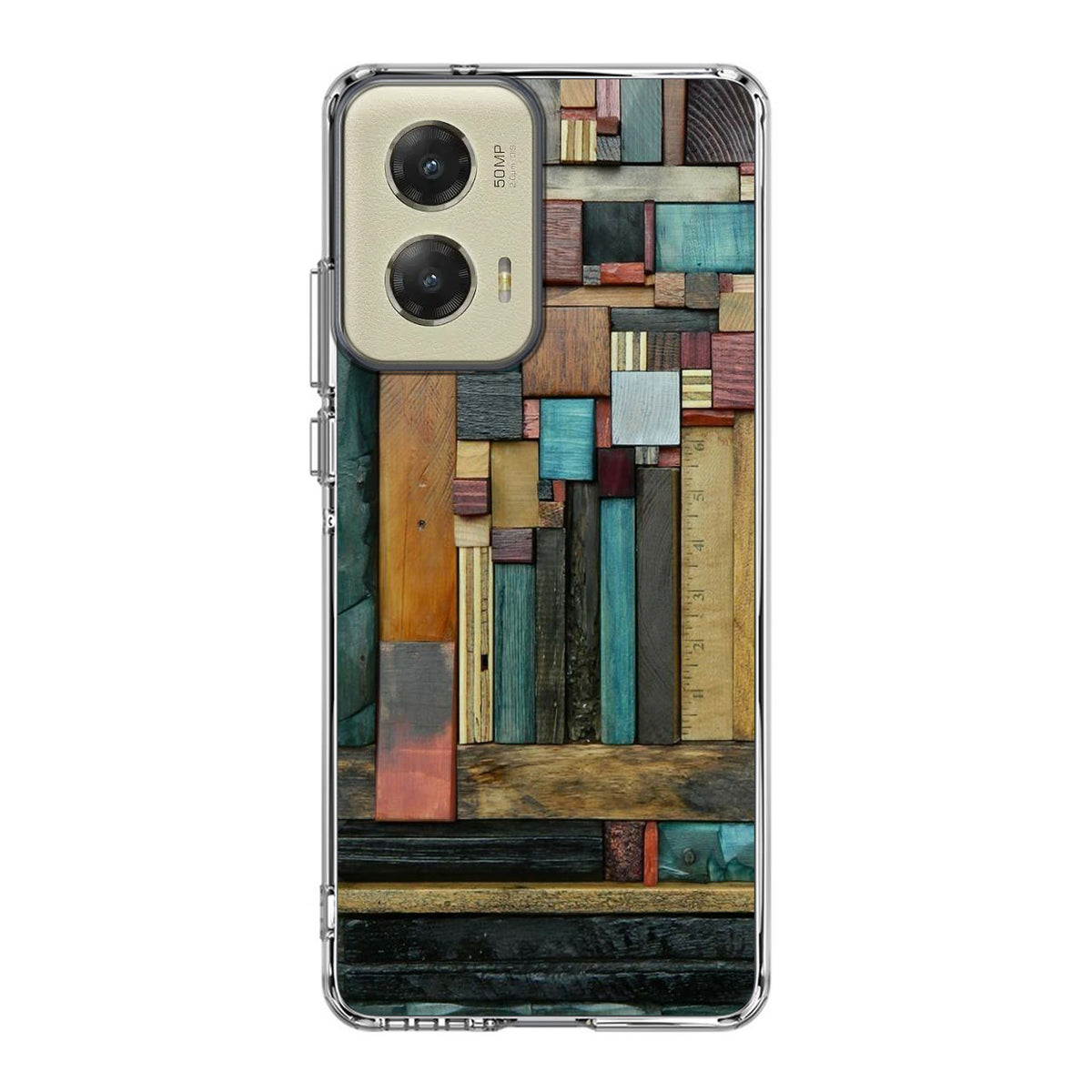 Painted Abstract Wood Sculptures Motorola Moto G Stylus 5G 2024 Case