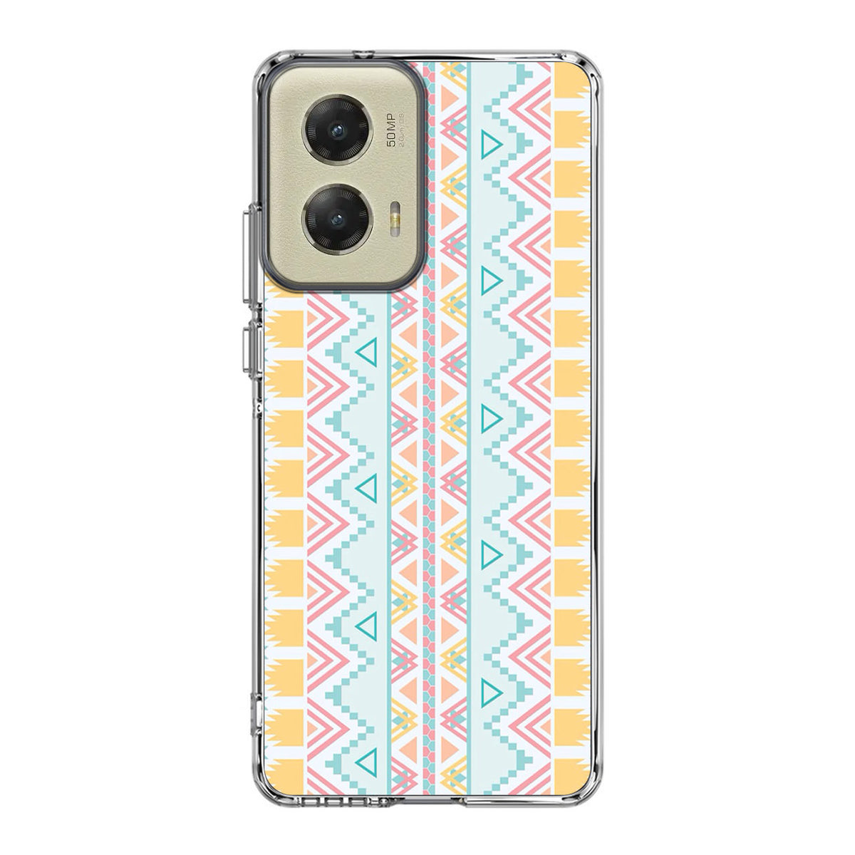 Peach Aztec Pattern Motorola Moto G Stylus 5G 2024 Case