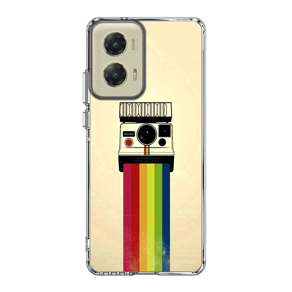 Polaroid Camera Colorful Rainbow Motorola Moto G Stylus 5G 2024 Case