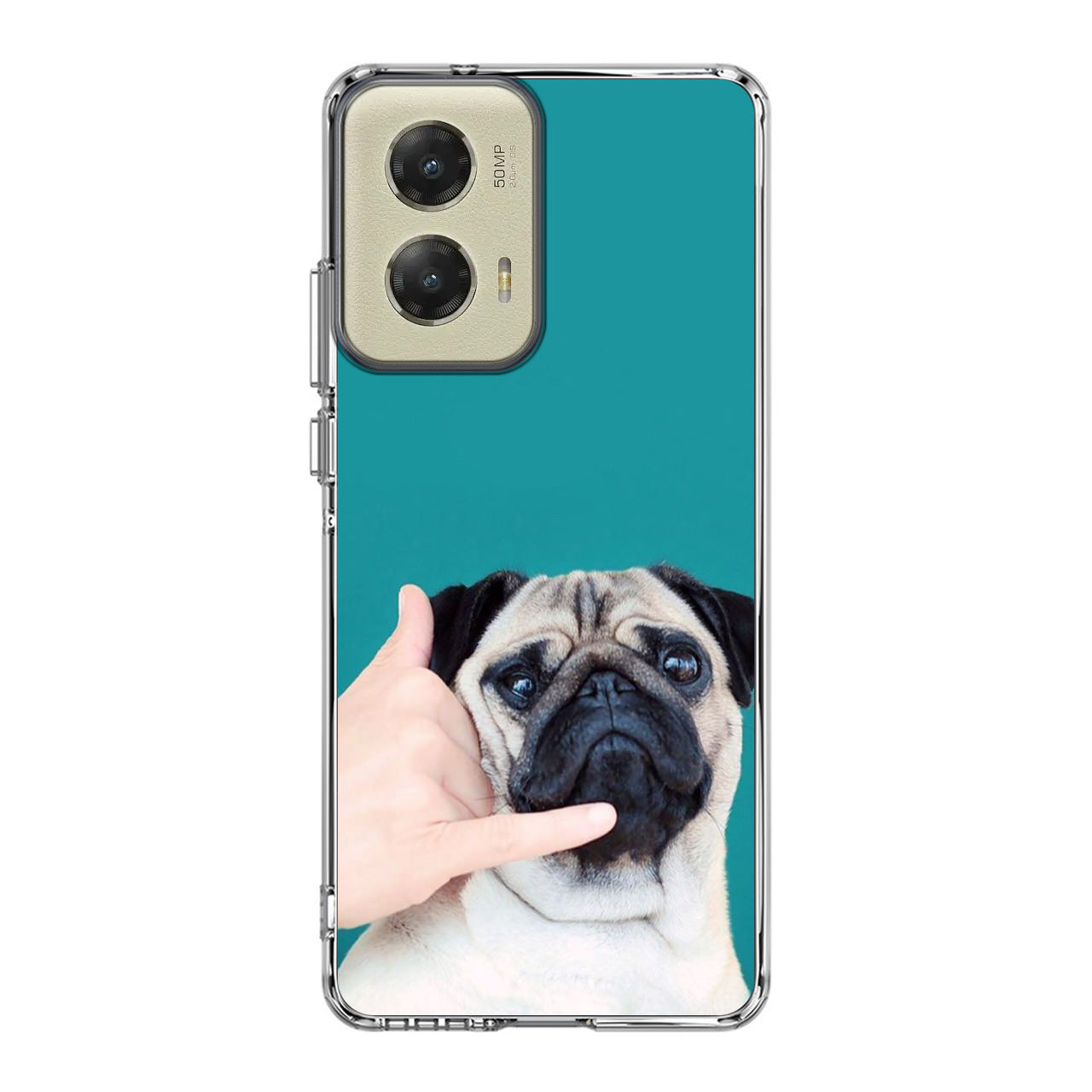 Pug is on the Phone Motorola Moto G Stylus 5G 2024 Case