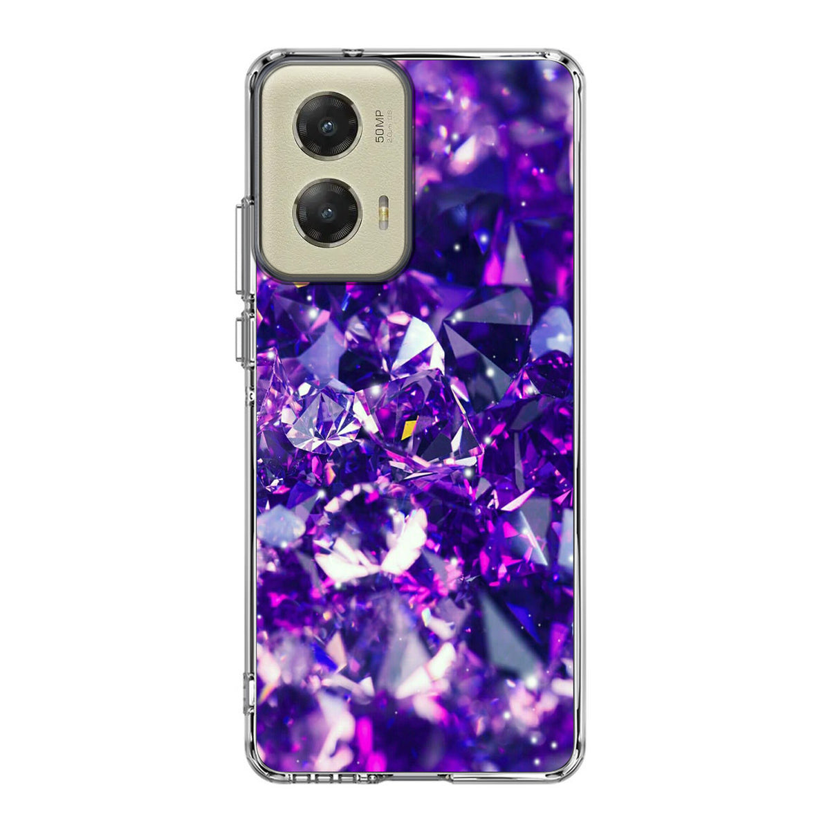 Purple Crystal Motorola Moto G Stylus 5G 2024 Case