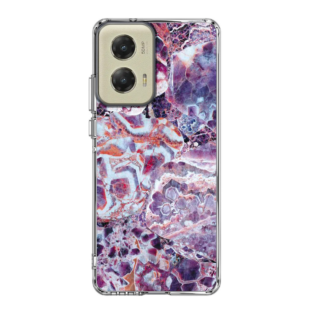 Purple Marble Motorola Moto G Stylus 5G 2024 Case