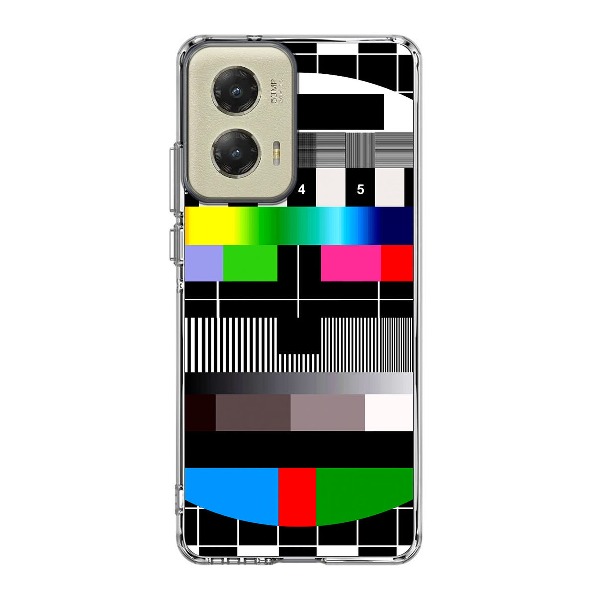 Scheme Pause TV Colorful Mesh Motorola Moto G Stylus 5G 2024 Case