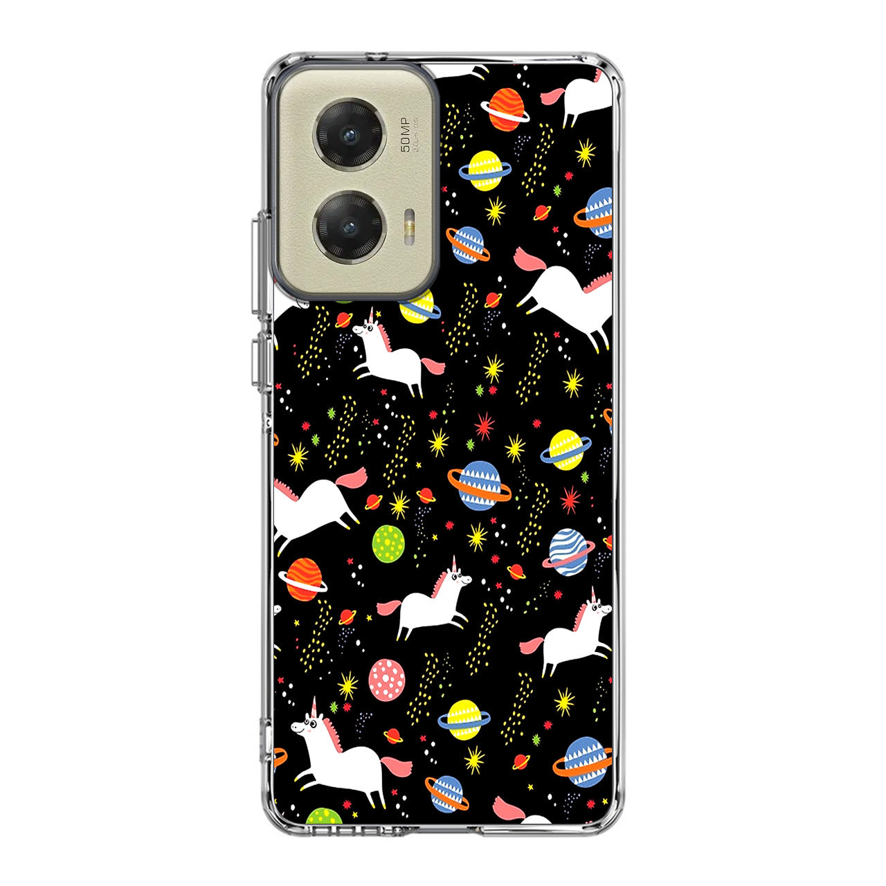 Space Unicorn Pattern Motorola Moto G Stylus 5G 2024 Case