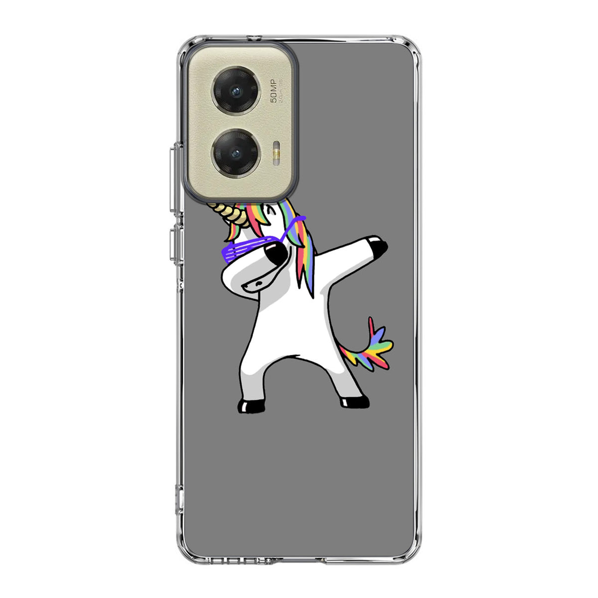 Unicorn Dabbing Grey Motorola Moto G Stylus 5G 2024 Case