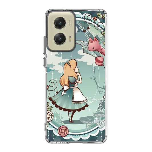 Alice And Cheshire Cat Poster Motorola Moto G Stylus 5G 2024 Case