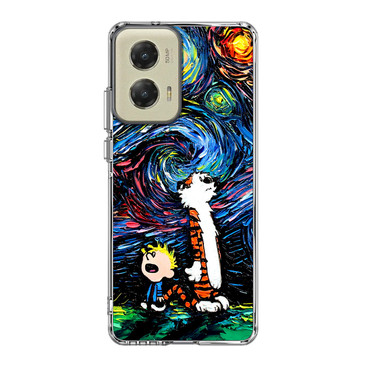 Calvin Art At Starry Night Motorola Moto G Stylus 5G 2024 Case