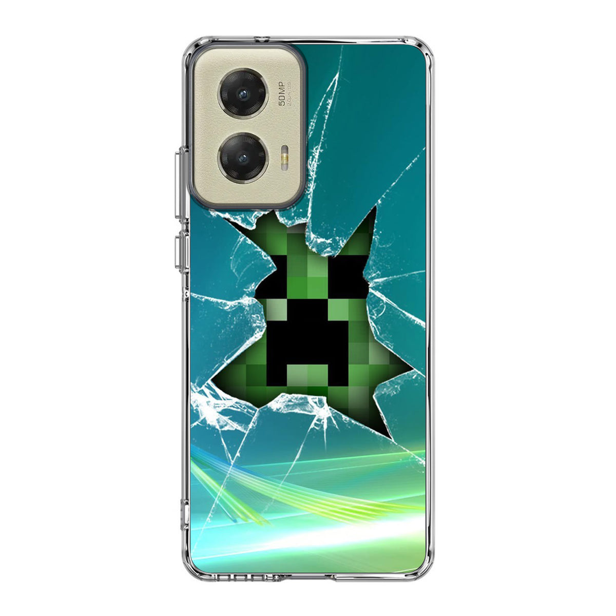 Creeper Glass Broken Green Motorola Moto G Stylus 5G 2024 Case