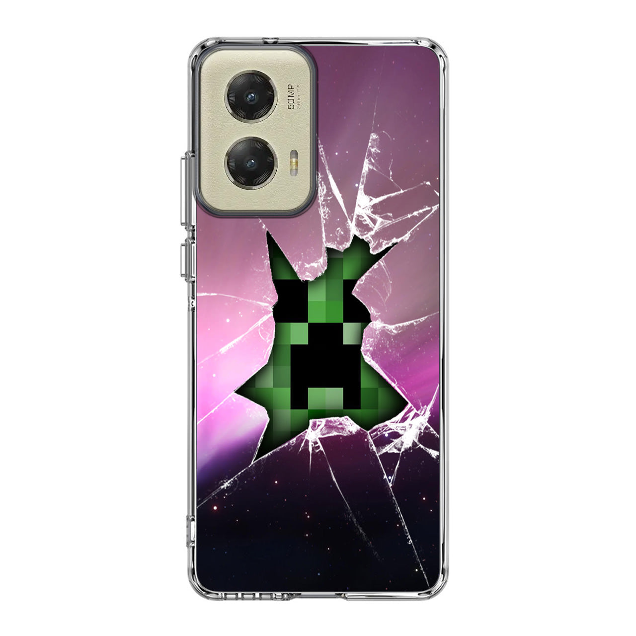 Creeper Glass Broken Violet Motorola Moto G Stylus 5G 2024 Case