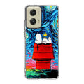 Dog Lying Under Starry Night Van Gogh Motorola Moto G Stylus 5G 2024 Case
