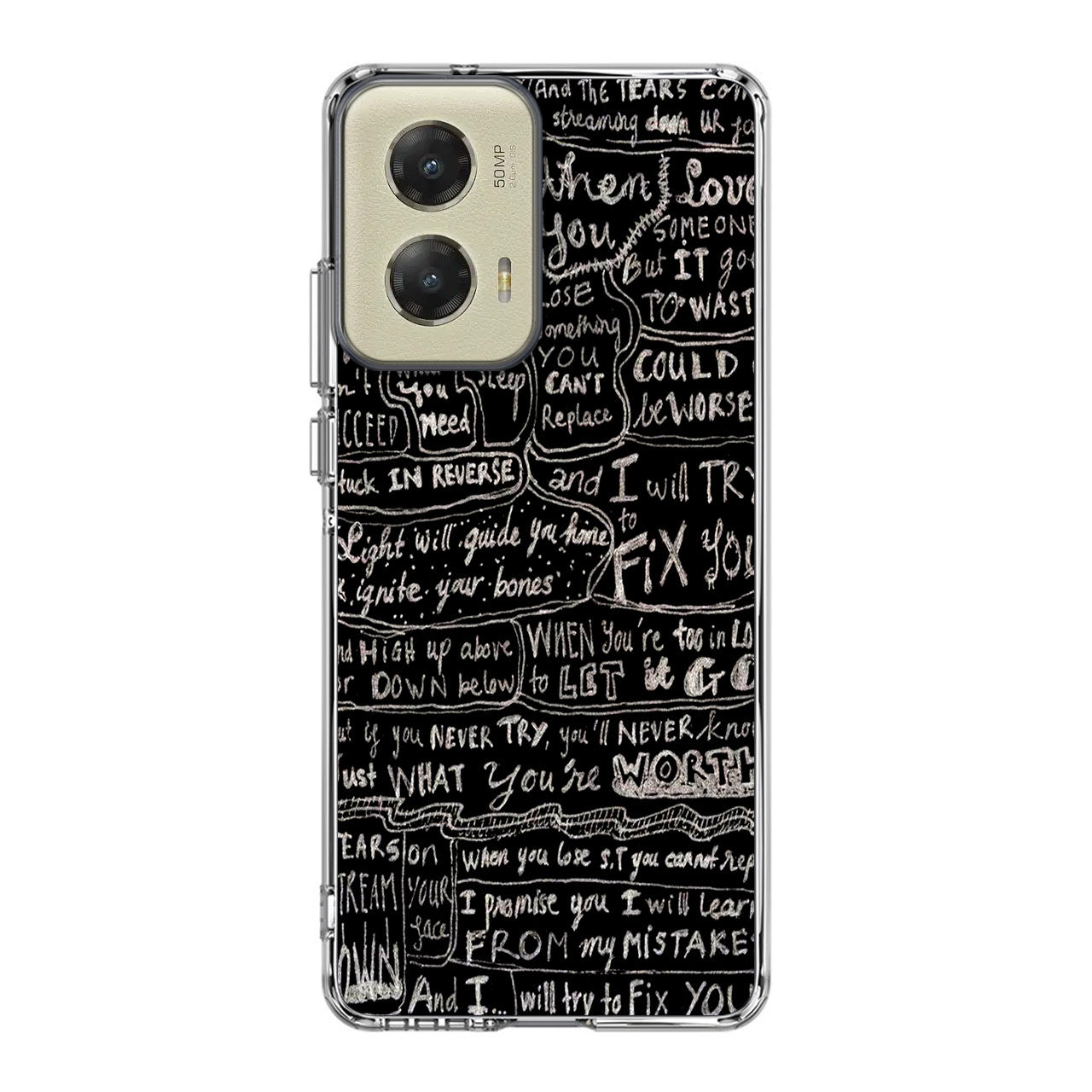 Fix You Lyrics Motorola Moto G Stylus 5G 2024 Case
