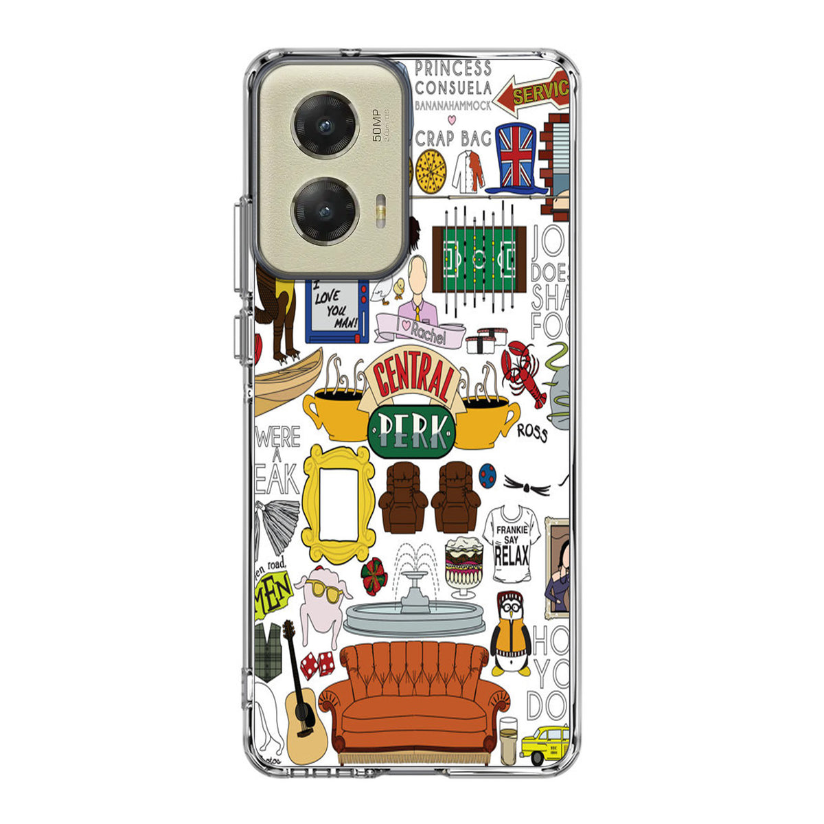 Friends TV Show Central Perk Sticker Motorola Moto G Stylus 5G 2024 Case