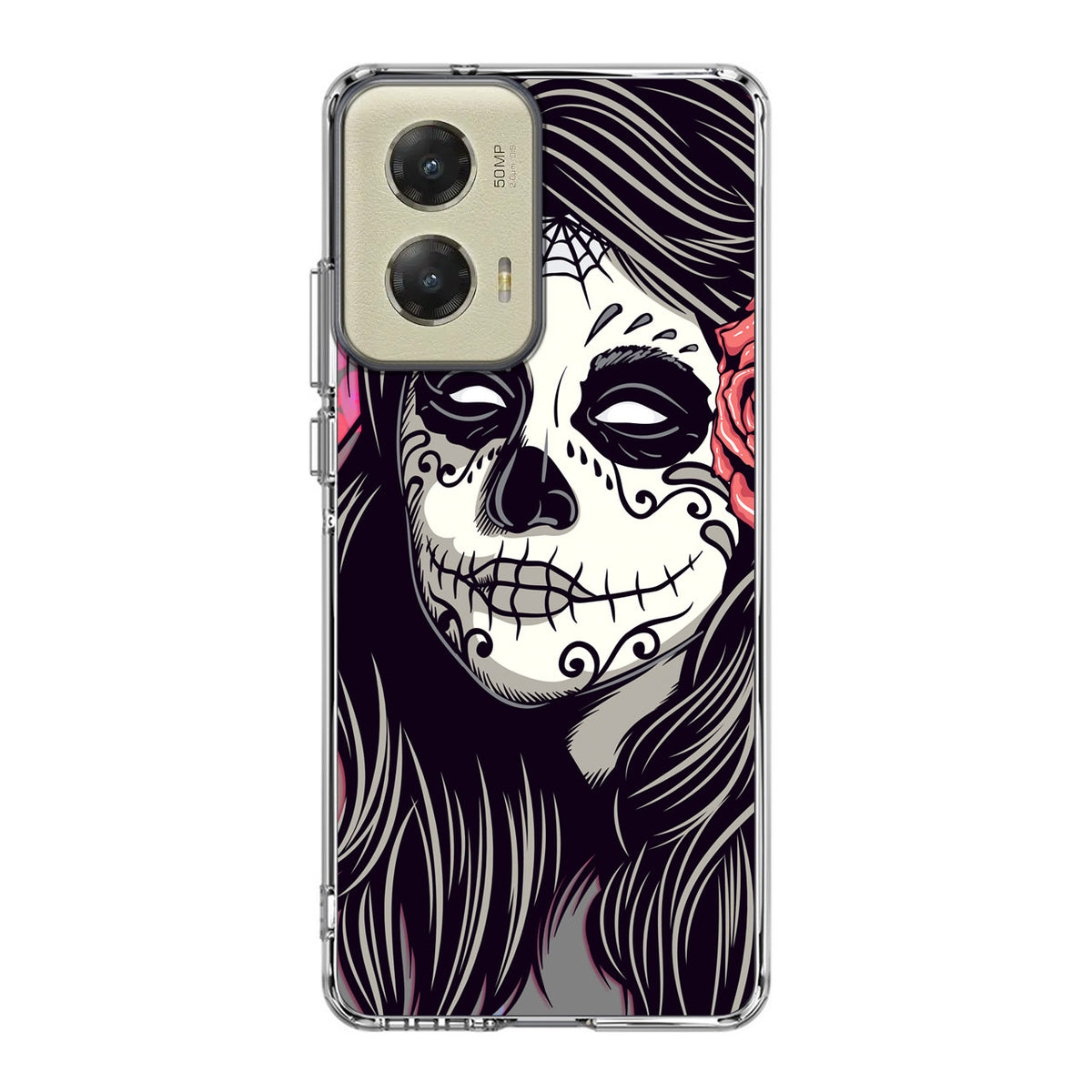 Girl Skull Flower Motorola Moto G Stylus 5G 2024 Case