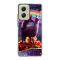 LLama And Sloth On Space Motorola Moto G Stylus 5G 2024 Case