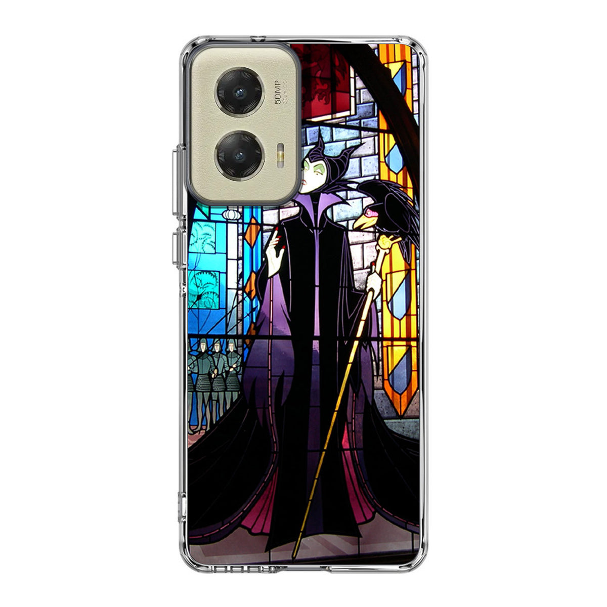 Maleficent Sleeping Beauty Glass Art Motorola Moto G Stylus 5G 2024 Case