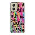 Rainbow Unicorn Quote Motorola Moto G Stylus 5G 2024 Case