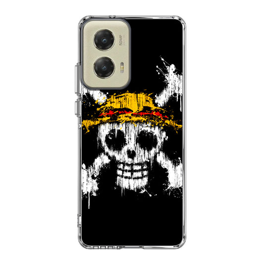 Straw Hat Pirate Logo Paint Motorola Moto G Stylus 5G 2024 Case