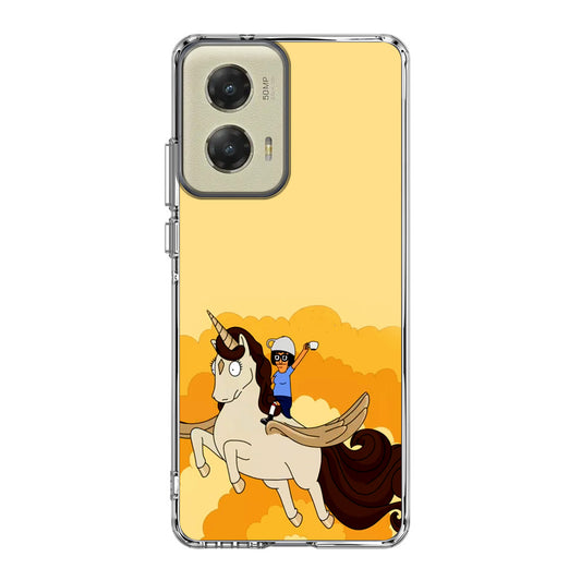 Tina Belcher And Unicorn Motorola Moto G Stylus 5G 2024 Case