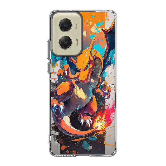 Charizard Inferno on Canvas Motorola Moto G Stylus 5G 2024 Case