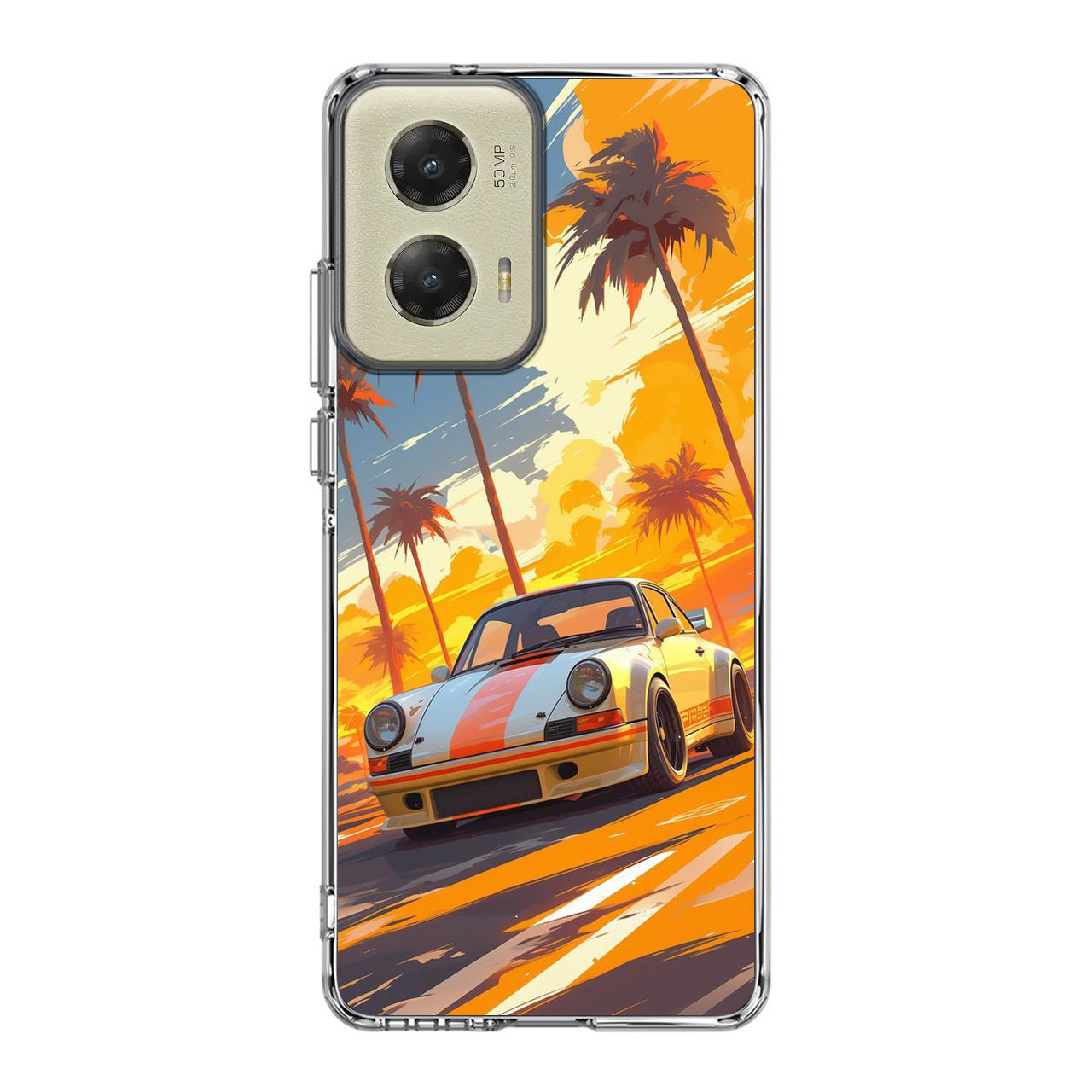 Turbo Dreams in Neon Palms Motorola Moto G Stylus 5G 2024 Case