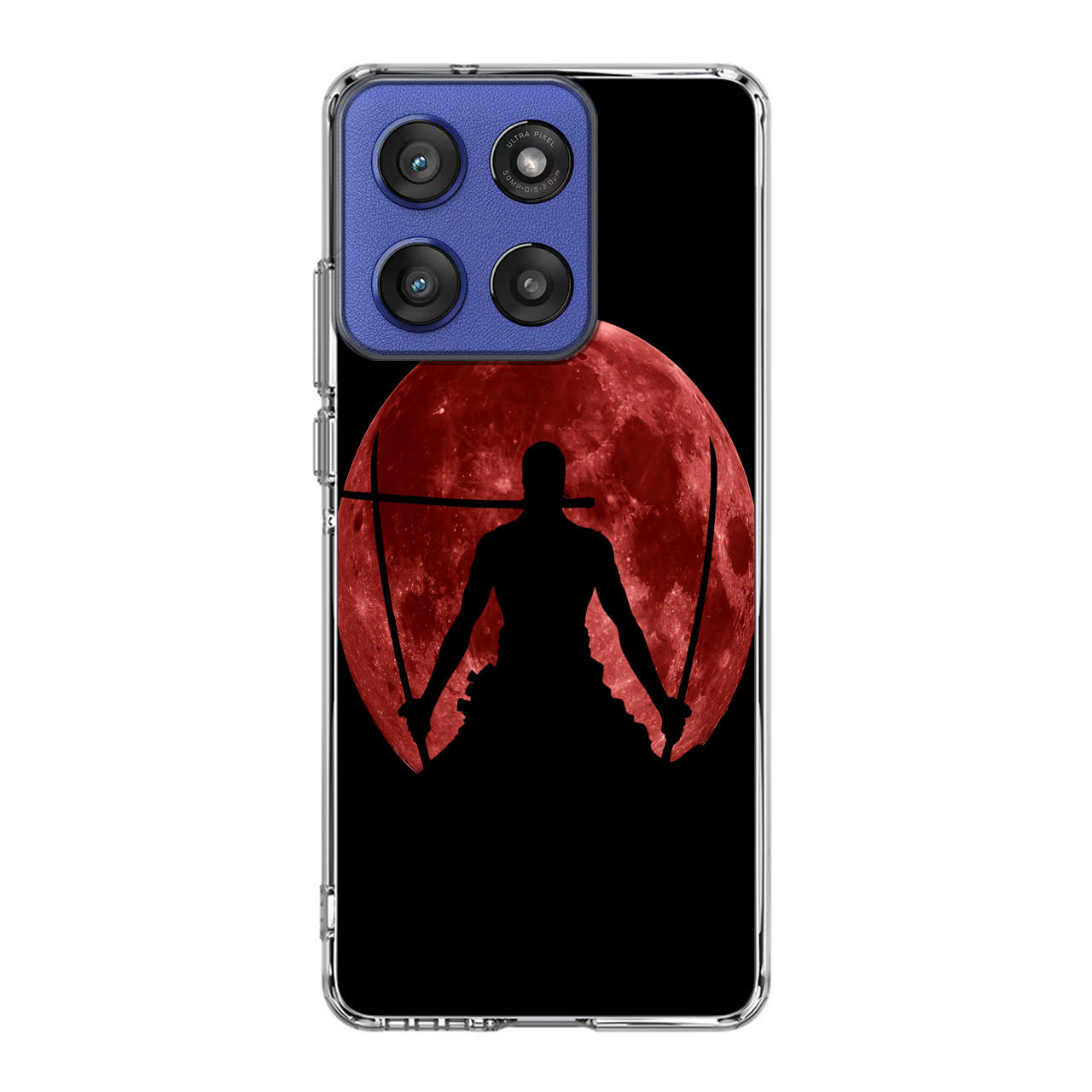 Silhouette Of Zoro In Santoryu Mode Motorola Moto G Stylus 2025 Case