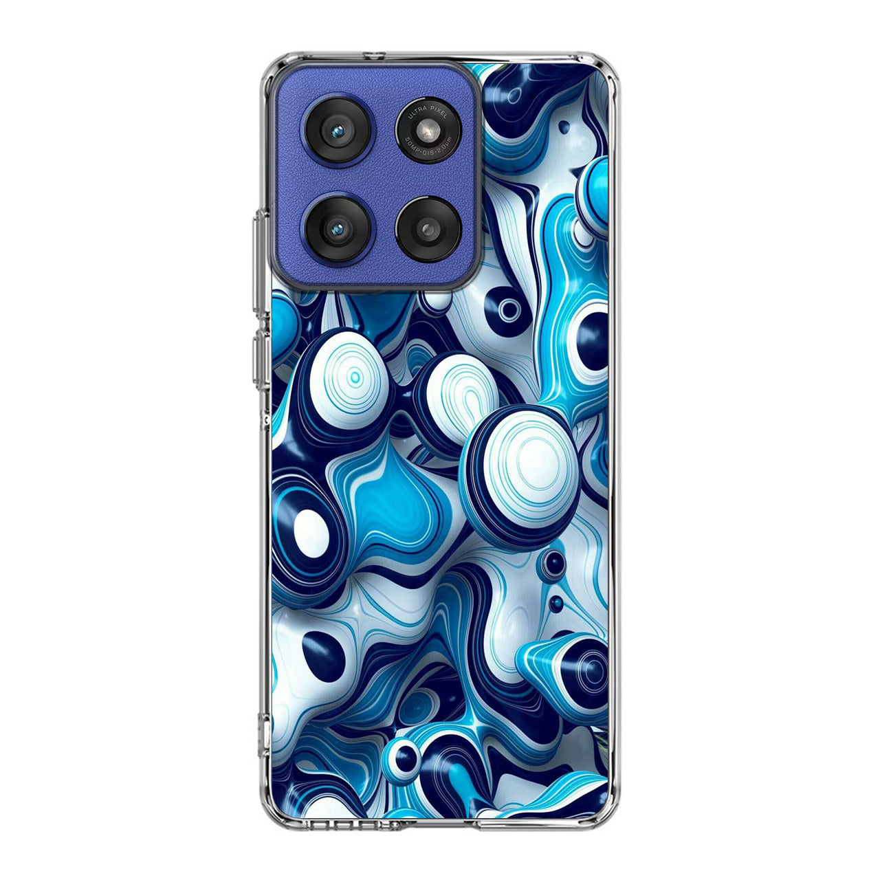 Abstract Art All Blue Motorola Moto G Stylus 2025 Case