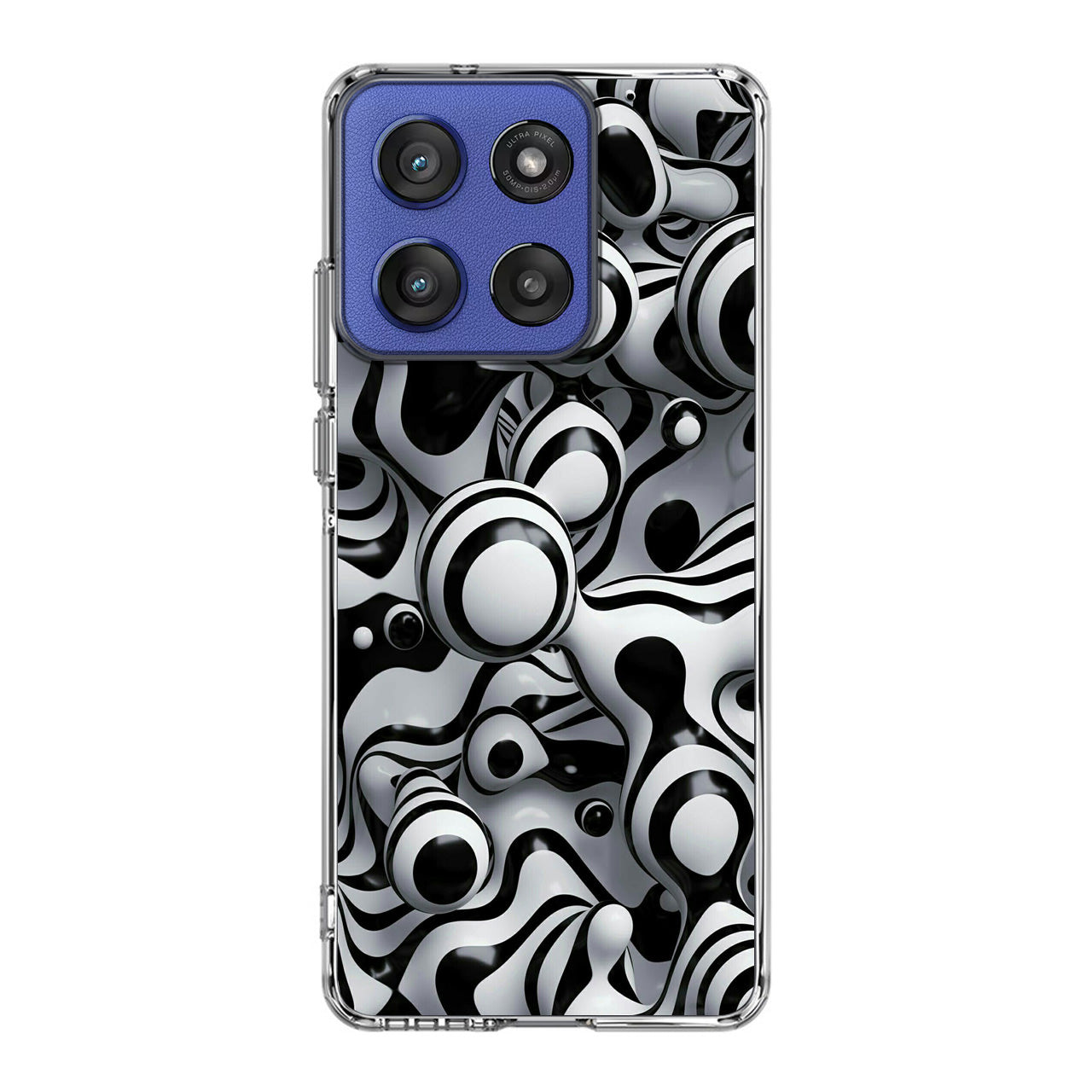 Abstract Art Black White Motorola Moto G Stylus 2025 Case