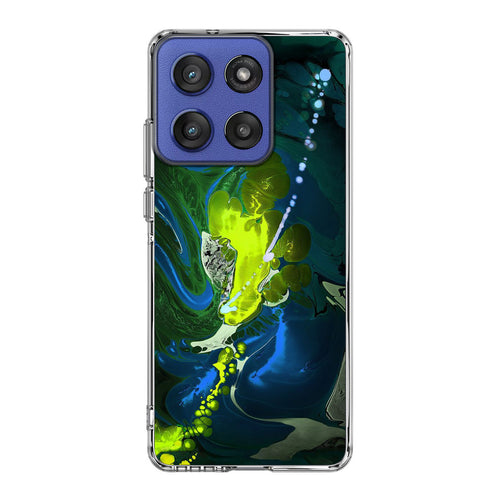 Abstract Green Blue Art Motorola Moto G Stylus 2025 Case