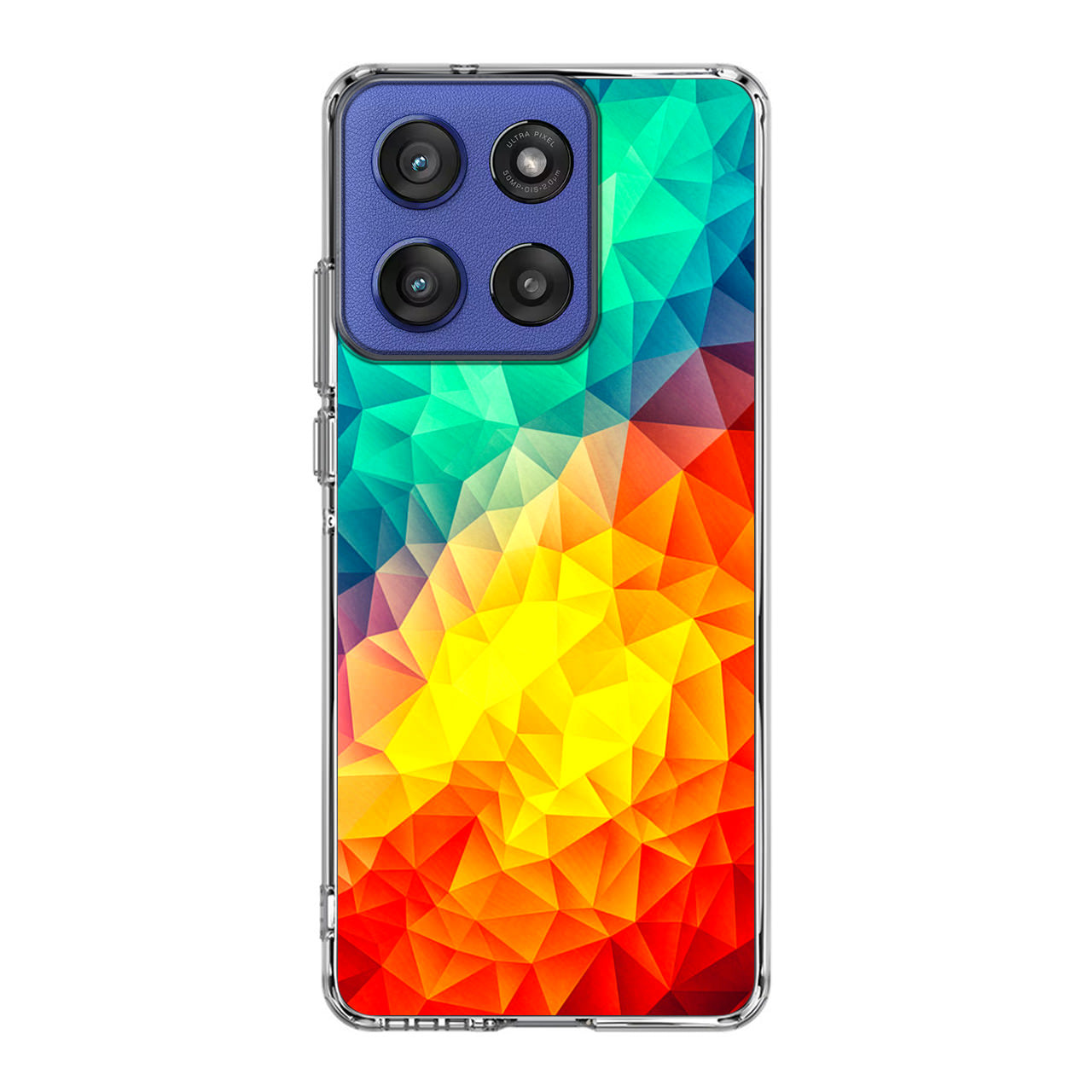 Abstract Multicolor Cubism Painting Motorola Moto G Stylus 2025 Case