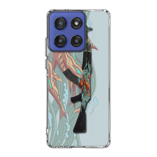 AK-47 Aquamarine Revenge Motorola Moto G Stylus 2025 Case