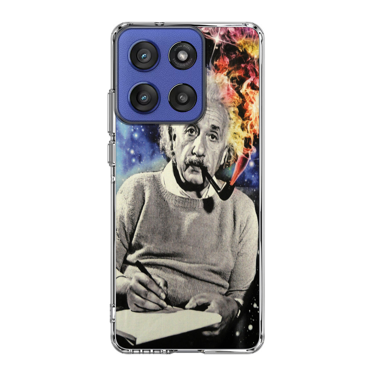 Albert Einstein Smoking Motorola Moto G Stylus 2025 Case