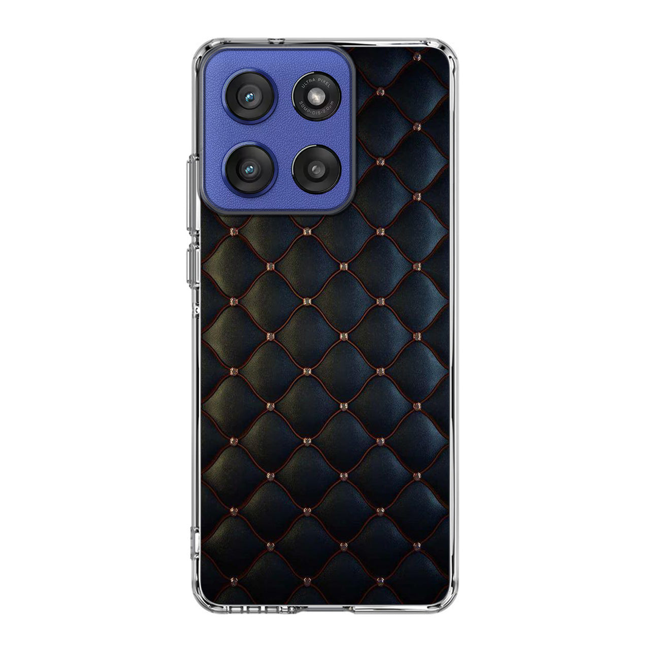 Black Royal Pattern Motorola Moto G Stylus 2025 Case