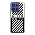 Black White Stripes Motorola Moto G Stylus 2025 Case