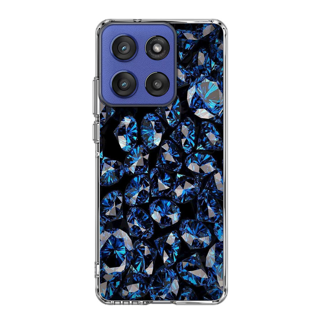 Blue Diamonds Pattern Motorola Moto G Stylus 2025 Case
