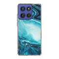 Blue Water Glitter Motorola Moto G Stylus 2025 Case