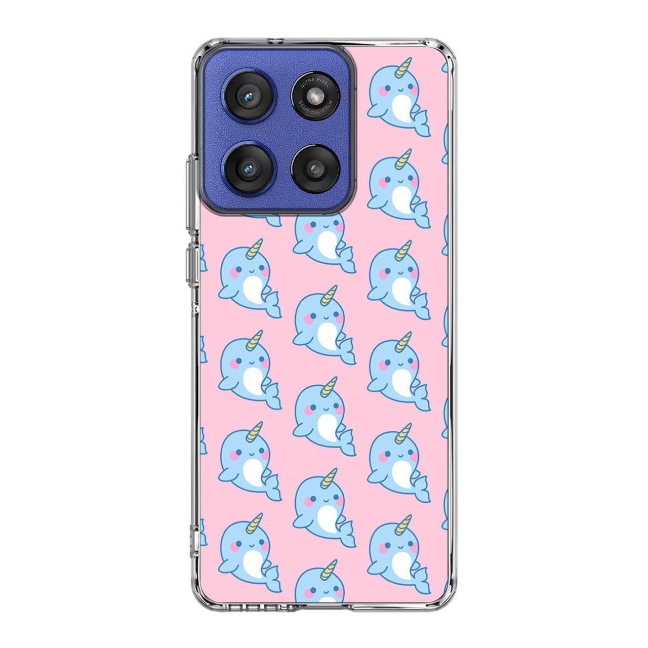 Horned Whales Pattern Motorola Moto G Stylus 2025 Case