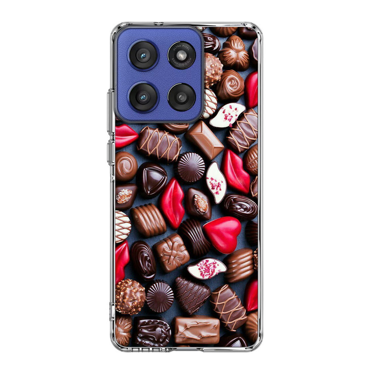 I Love Choco Pattern Motorola Moto G Stylus 2025 Case