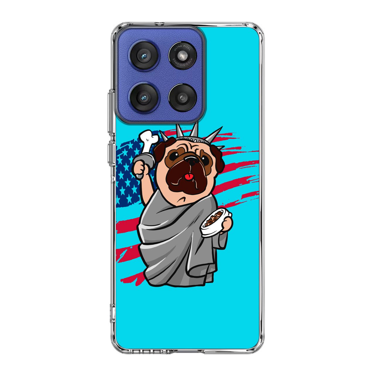 Independence Day Pug Motorola Moto G Stylus 2025 Case