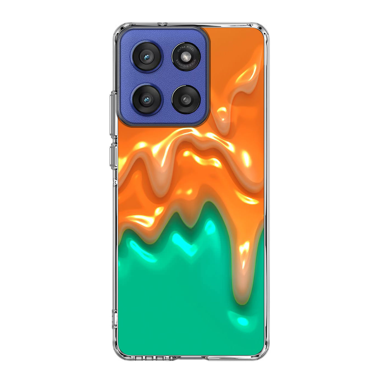 Orange Paint Dripping Motorola Moto G Stylus 2025 Case