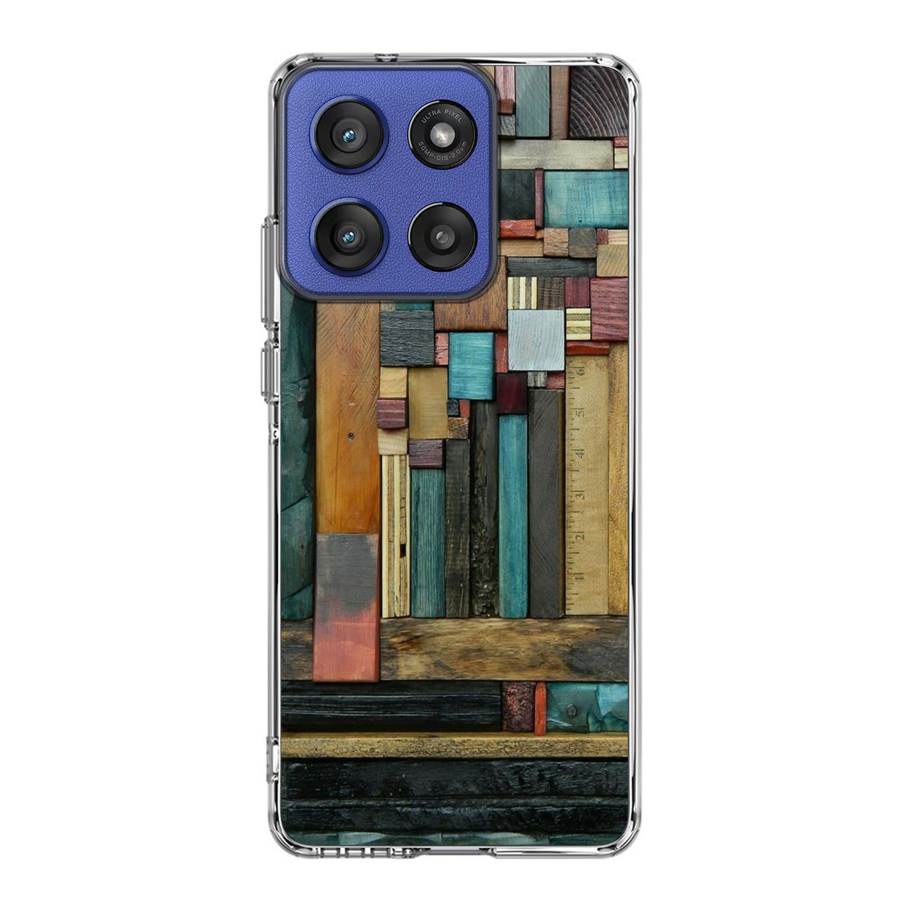 Painted Abstract Wood Sculptures Motorola Moto G Stylus 2025 Case