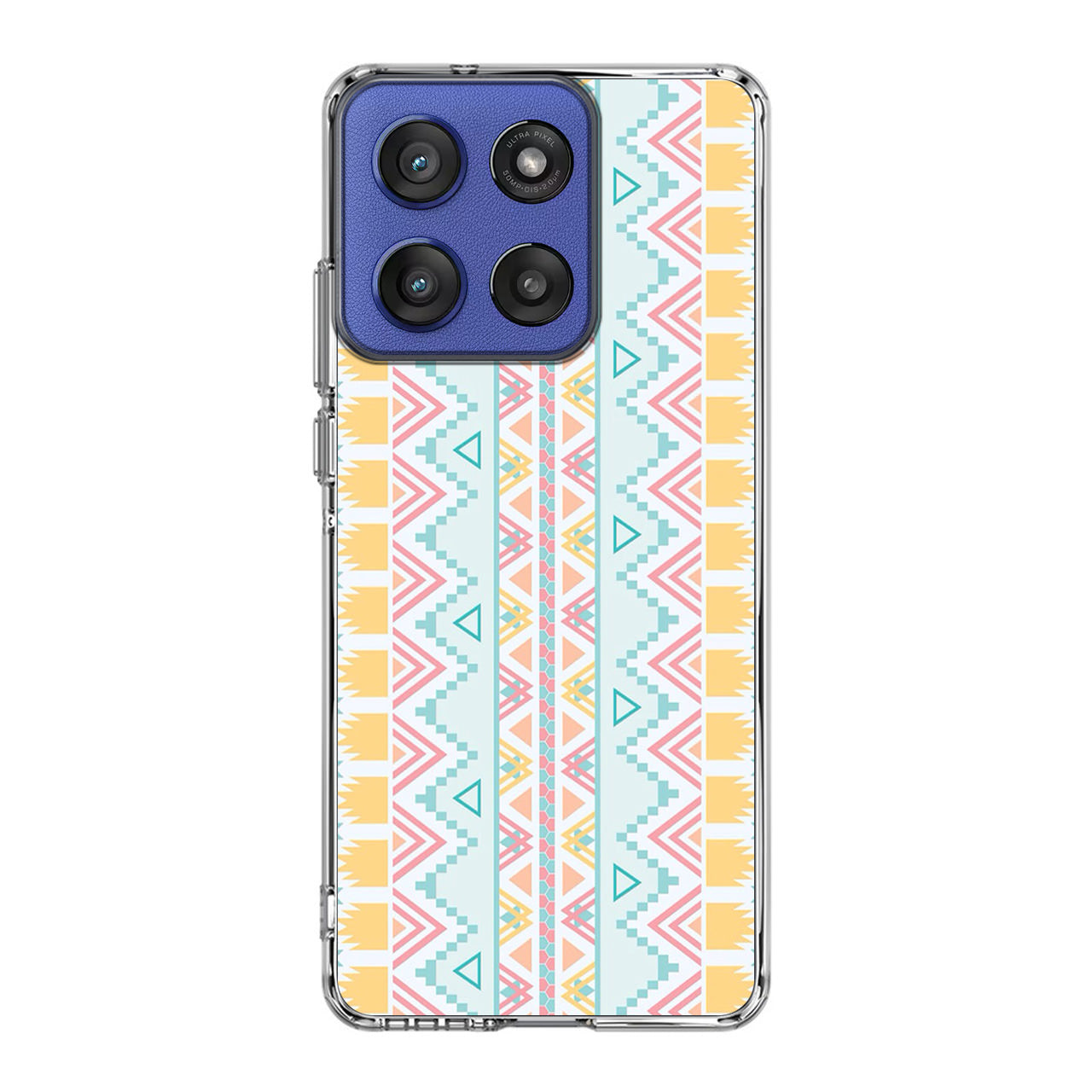 Peach Aztec Pattern Motorola Moto G Stylus 2025 Case