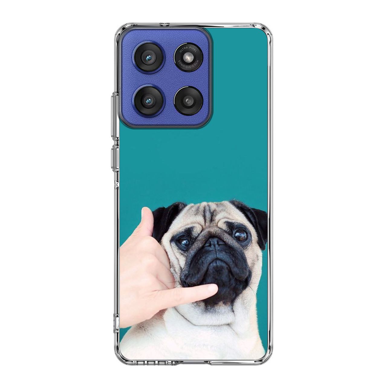 Pug is on the Phone Motorola Moto G Stylus 2025 Case