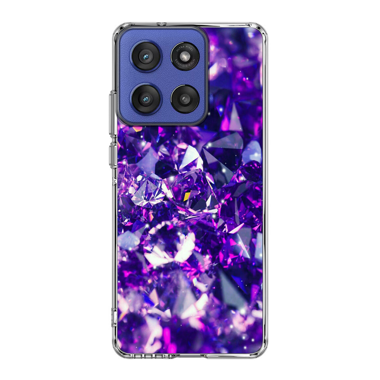 Purple Crystal Motorola Moto G Stylus 2025 Case