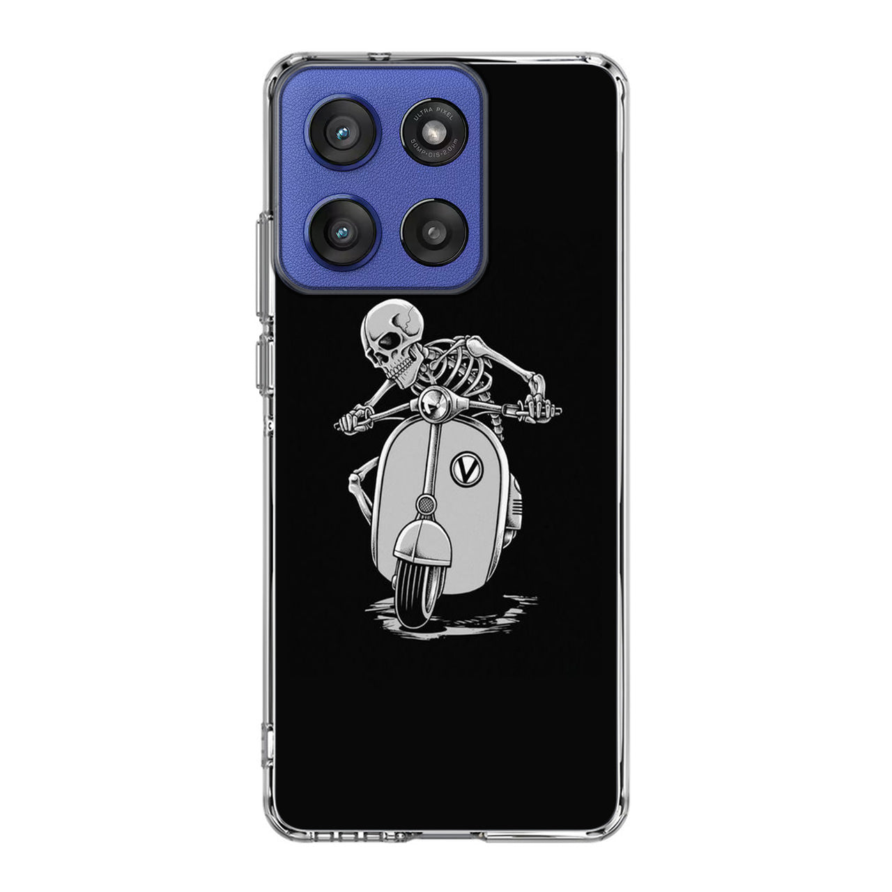 Skeleton Rides Scooter Motorola Moto G Stylus 2025 Case